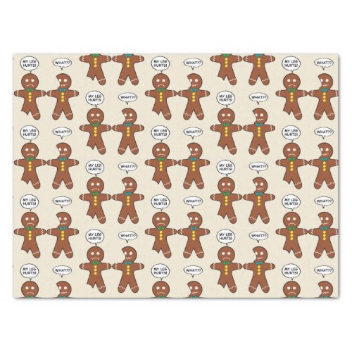 Gingerbread Cookie Christmas Funny Tissue Paper
