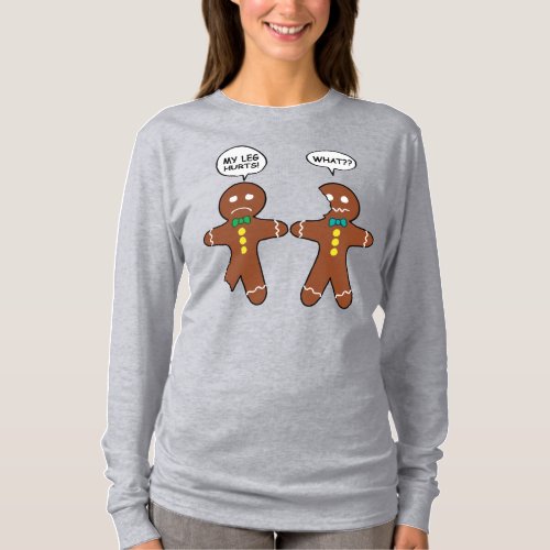 Gingerbread Cookie Christmas Humor Cute T_Shirt
