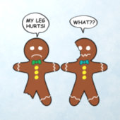 Gingerbread Cookie Christmas Humor Wall Decal (Insitu 1)