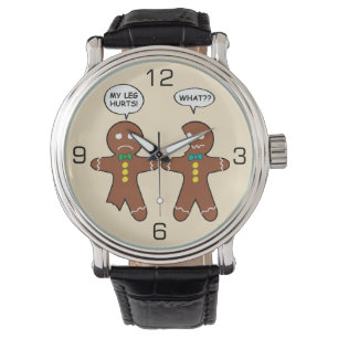 Gingerbread Cookie Christmas Humor Watch