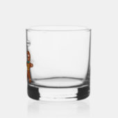 Gingerbread Cookie Christmas Humor Whiskey Glass (Left)