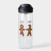 Gingerbread Cookie Christmas Water Bottle (Back)