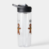 Gingerbread Cookie Christmas Water Bottle (Right)