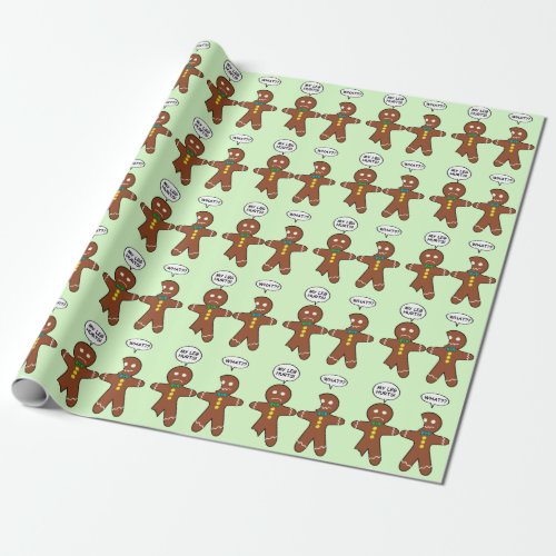Gingerbread Cookie Christmas Wrapping Paper