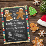 Gingerbread Cookie Exchange Christmas Party Invitation<br><div class="desc">Celebrate Christmas in style this year with these trendy cookie exchange holiday party invitations. The design is easy to personalize with your own wording and your guests will be thrilled when they receive these fabulous invites.</div>