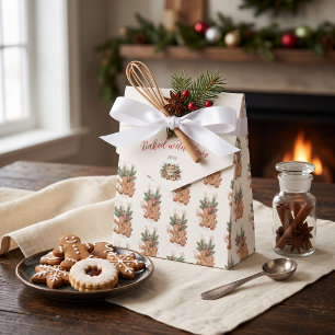 Gingerbread Cookie Exchange Party Favor Box