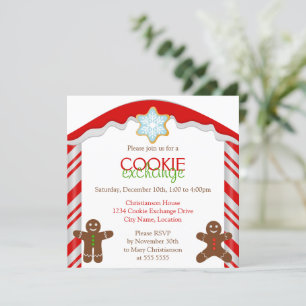 Gingerbread Cookie Exchange Party Invitation