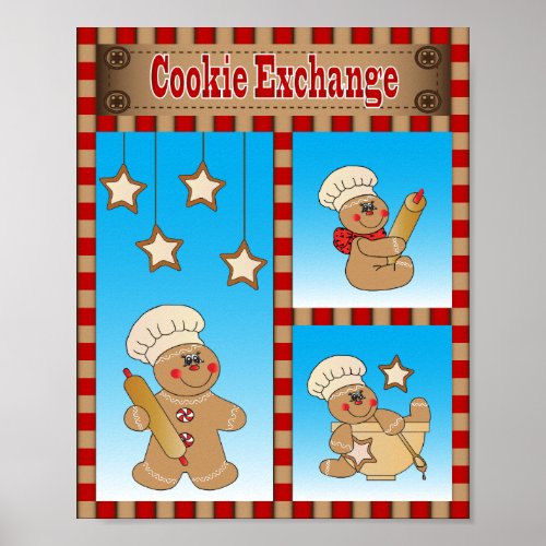 Gingerbread Cookie Exchange Poster