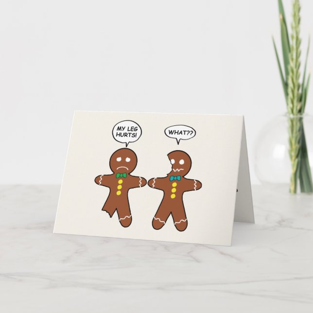 Gingerbread Cookie Funny Christmas Humor Holiday (Front)
