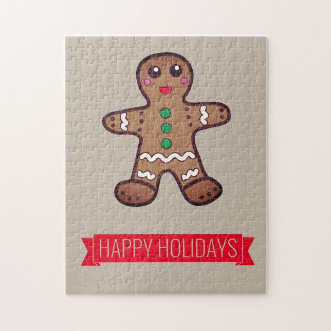 gingerbread cookie - Happy Holidays Jigsaw Puzzle (Vertical)