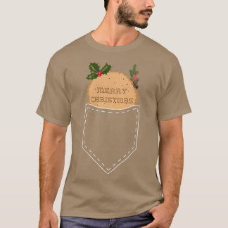 Gingerbread Cookie Pocket Cute Coffee Lovers Merry T-Shirt