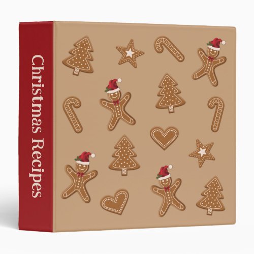 Gingerbread Cookie Shapes _ Christmas Recipes 3 Ring Binder