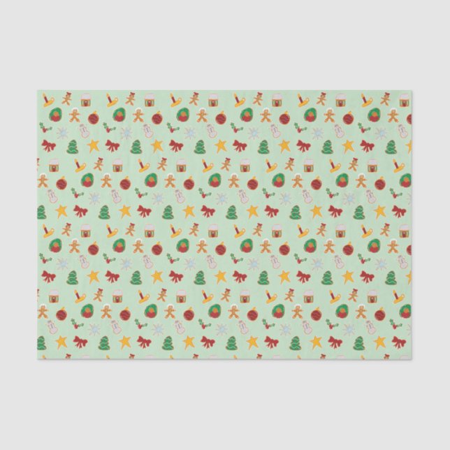 Gingerbread cookie tissue paper (Front)