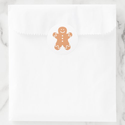 Gingerbread Cookie Treat Bag and Envelope Stickers