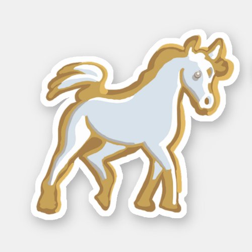 Gingerbread Cookie  Unicorn Sticker