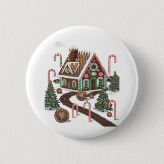 Gingerbread Cookie Wonderland Button