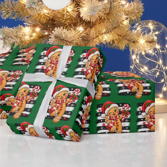 Gingerbread Cookie  Wrapping Paper (Holidays)