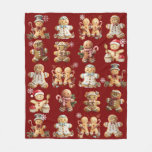 Gingerbread Cookies Adorable Boys &amp; Girls Fleece Blanket