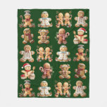 Gingerbread Cookies Adorable Boys &amp; Girls Fleece Blanket