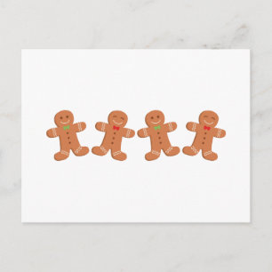 Gingerbread Cookies Border Postcard