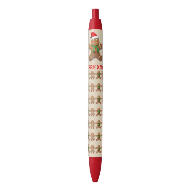 Gingerbread Cookies Celebrating Christmas Pen (Front Vertical)