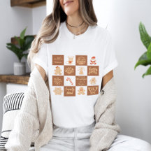 Gingerbread Cookies Checkered Pattern
