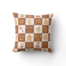 Gingerbread Cookies Checkered Pattern