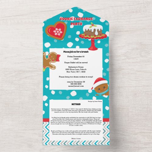 Gingerbread cookies Christmas cake in snow recipe  All In One Invitation
