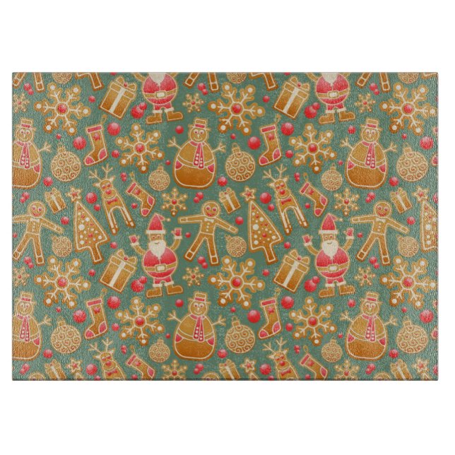 Gingerbread/cookies/Christmas Cutting Board (Front)