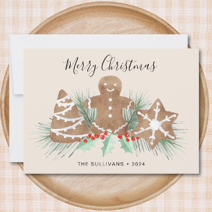 Gingerbread Cookies Christmas Holiday Card