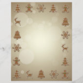 Gingerbread Cookies - Christmas Letterhead (Front)