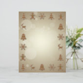 Gingerbread Cookies - Christmas Letterhead (Standing Front)