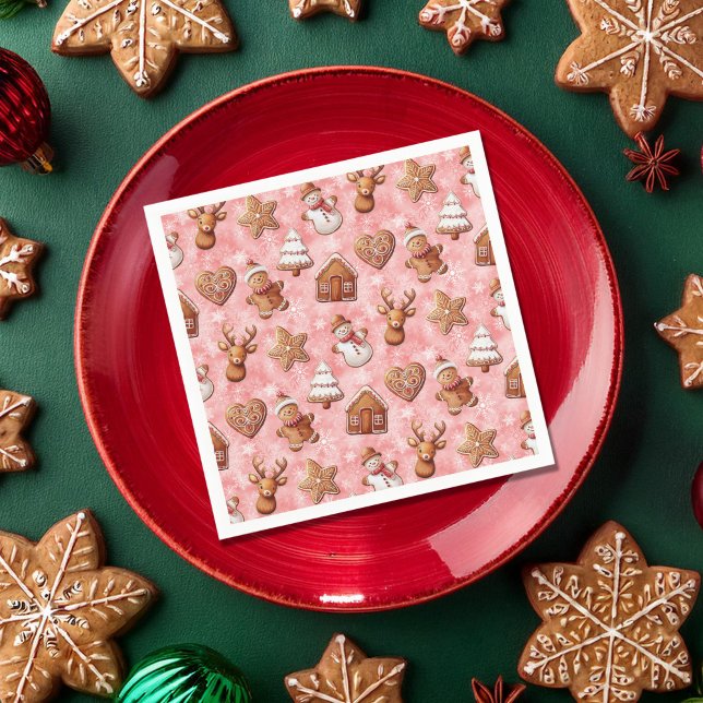 Gingerbread Cookies Christmas Napkins (Creator Uploaded)