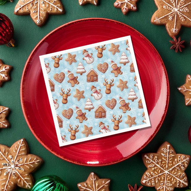 Gingerbread Cookies Christmas Napkins (Creator Uploaded)