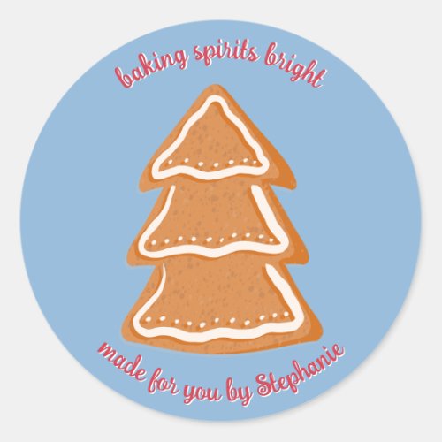 Gingerbread Cookies Classic Round Sticker