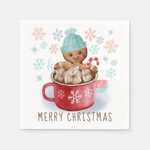 Gingerbread Cookies & Cocoa Christmas Napkins