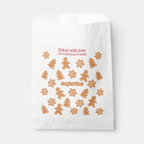 Gingerbread Cookies Favor Bag