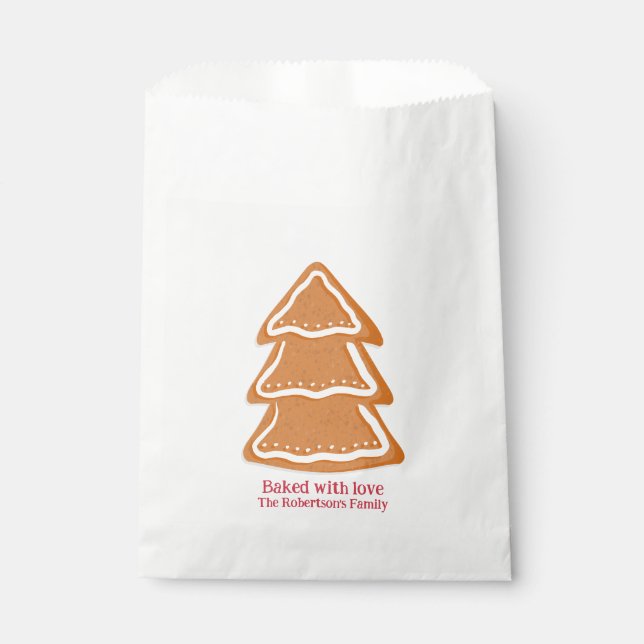 Gingerbread Cookies Favor Bag (Front)