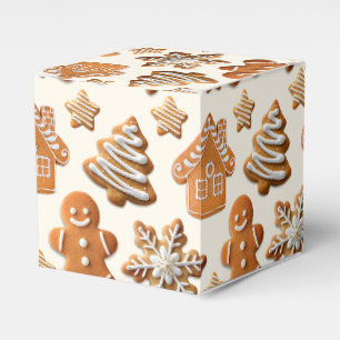 Gingerbread Cookies Favor Boxes