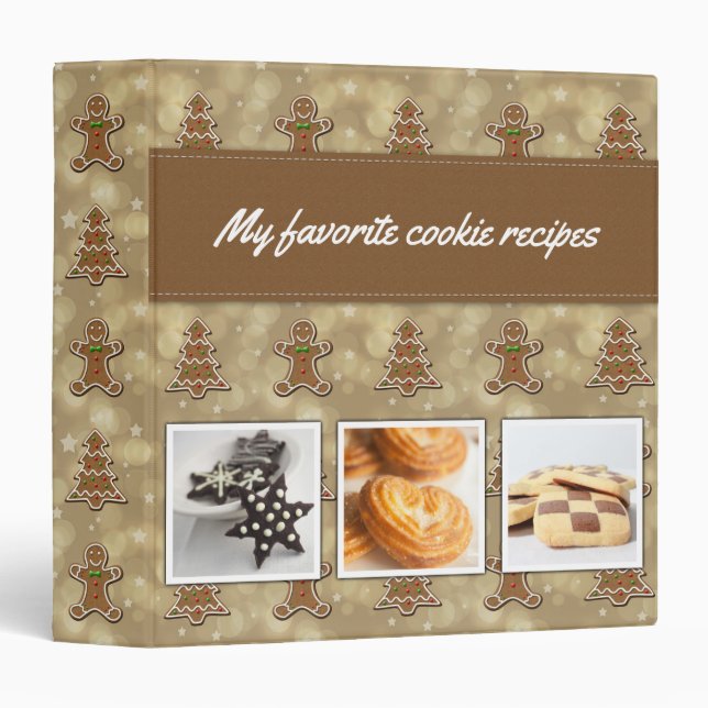 Gingerbread Cookies Favorite Cookie Recipes Binder (Front/Spine)