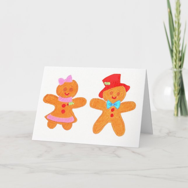 gingerbread cookies holiday card (Front)