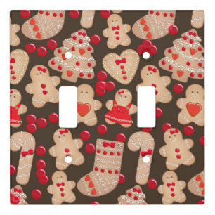 Gingerbread Cookies Holiday Cookie Christmas Light Switch Cover