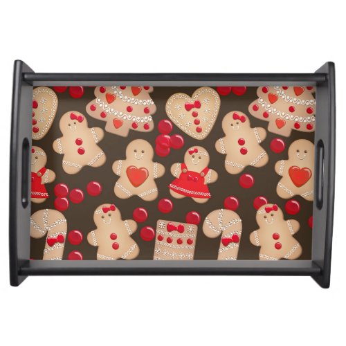 Gingerbread Cookies Holiday Cookie Christmas Serving Tray
