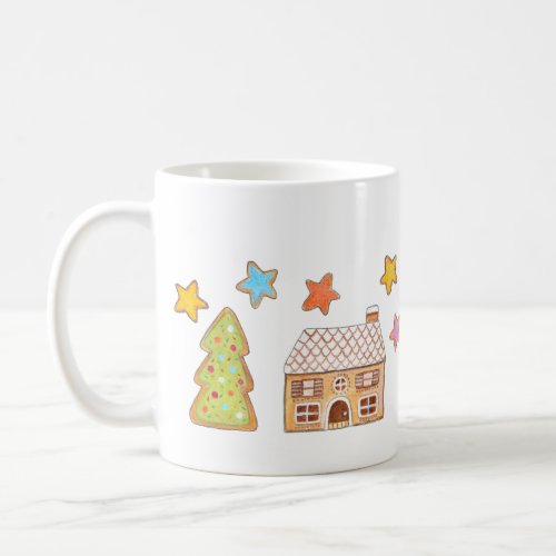 Gingerbread Cookies House Cute Christmas Gift  Coffee Mug