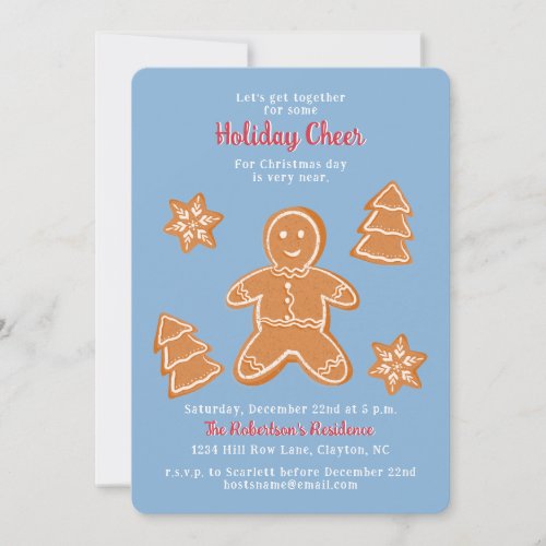 Gingerbread Cookies Invitation