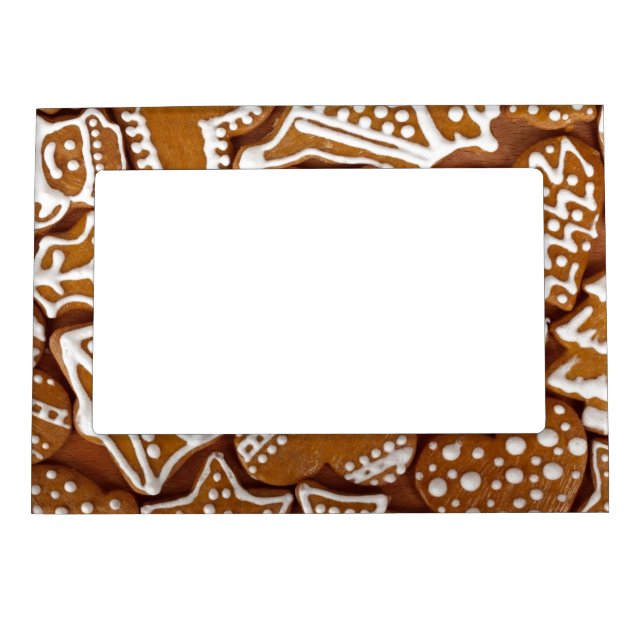 Gingerbread Cookies Magnetic Photo Frame (Front)