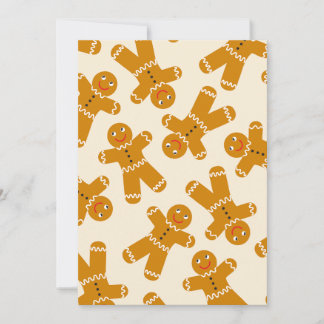 Gingerbread Cookies on cream  Holiday Card