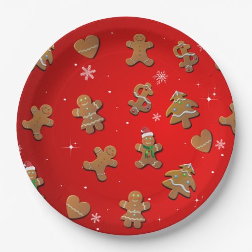 Gingerbread Cookies Paper Plates