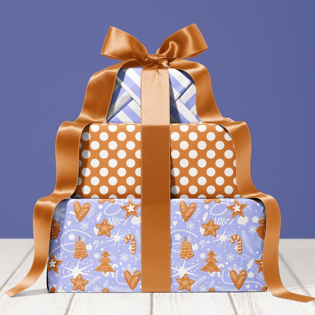 Gingerbread Cookies Pattern Cute Holiday Christmas Wrapping Paper Sheets (Creator Uploaded)
