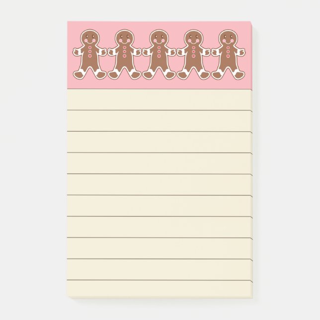 Gingerbread Cookies Post It Notes (Front)